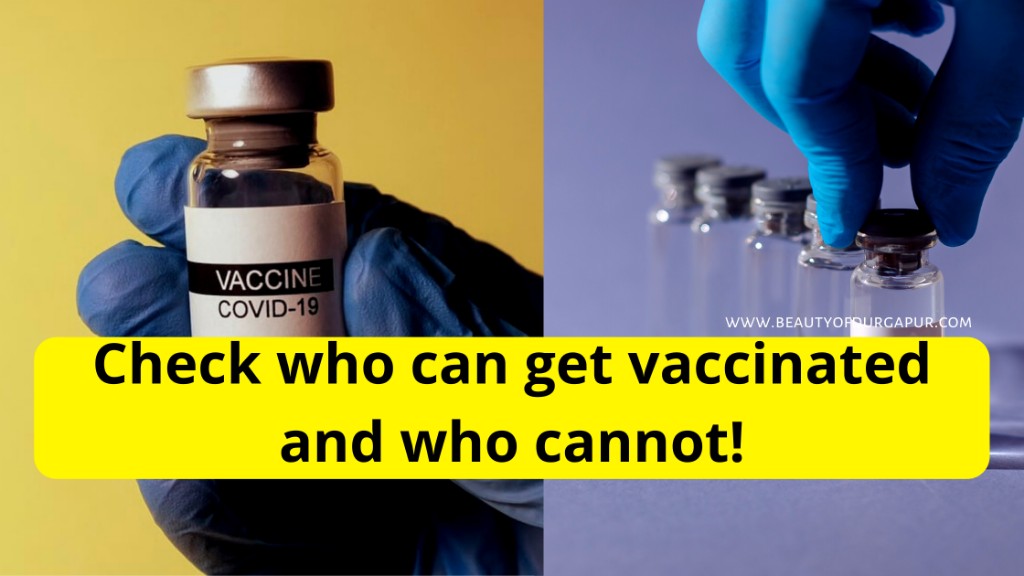 Check who can cannot get vaccinated