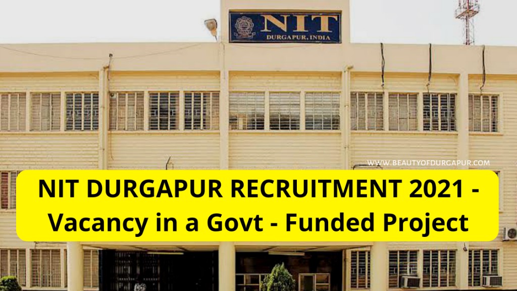 Nit durgapur jobs 2021 jrf vacancies