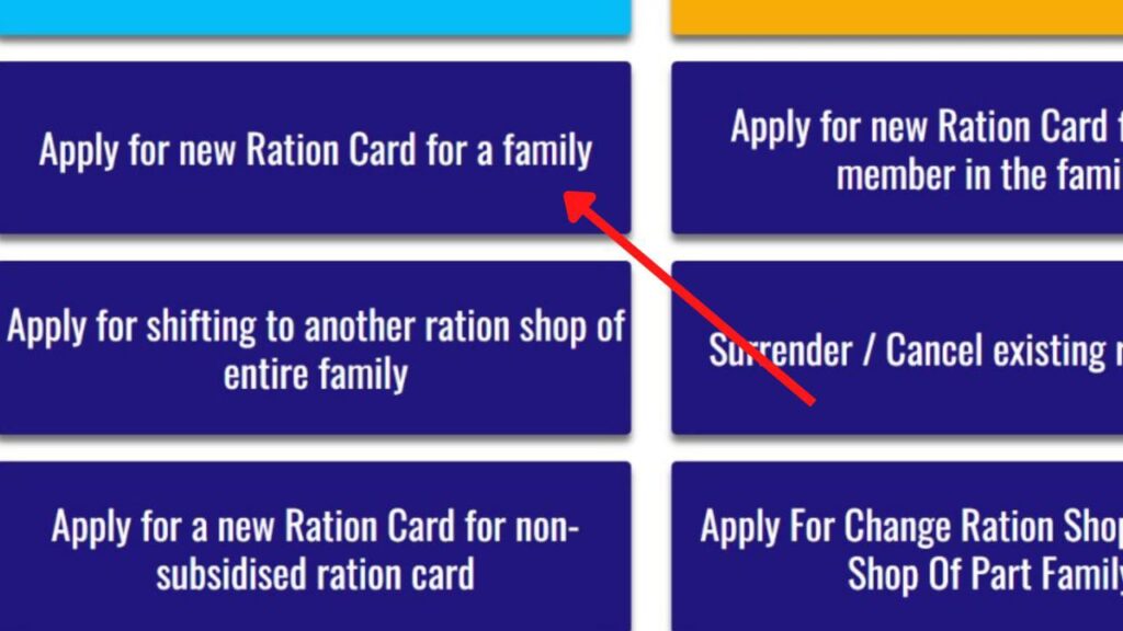 New ration carrd apply form 3