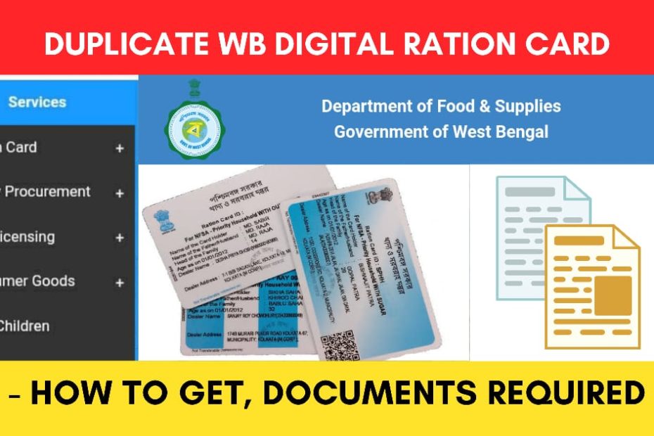 duplicate ration card wb
