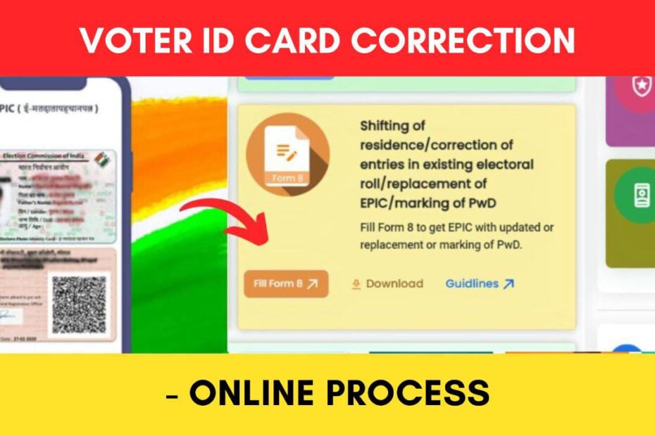 voter card correction online process