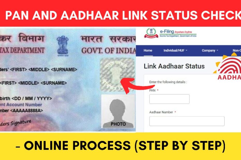 pan aadhaar link status check online process