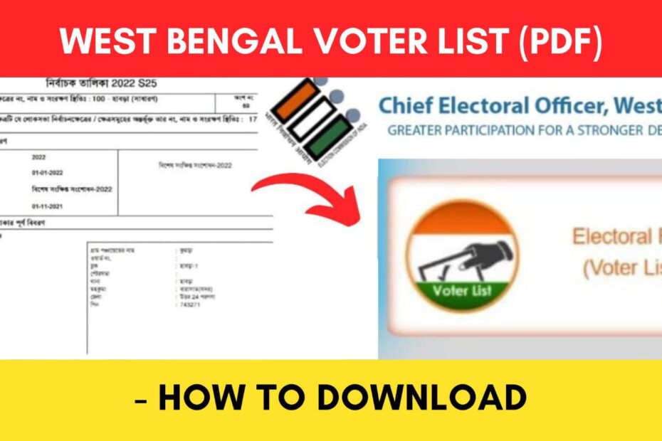 west bengal voter list PDF download process