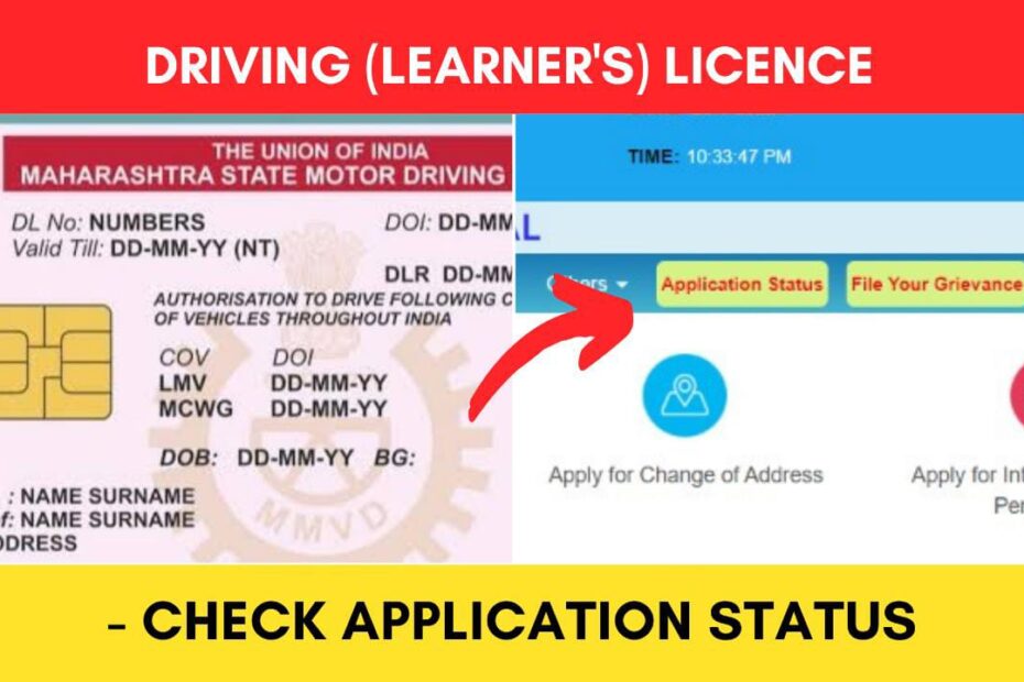 drivers licence application status