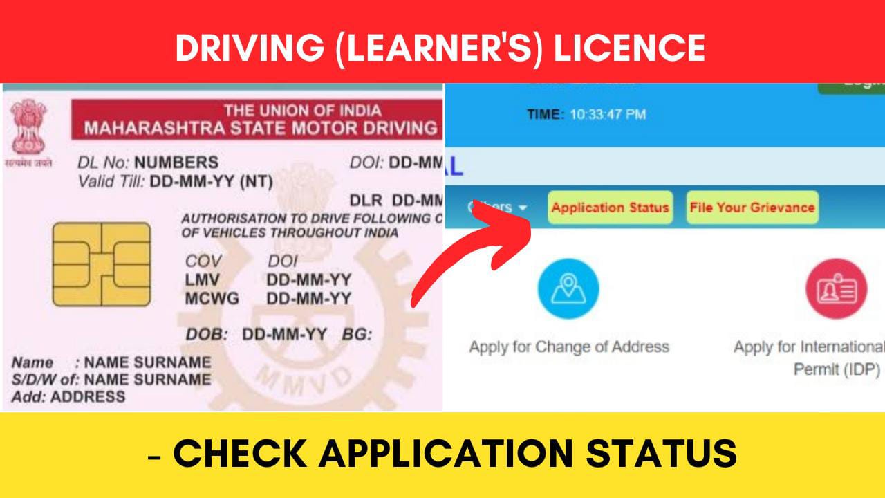 Driving (or Learners) Licence Application Status Check Online 2024