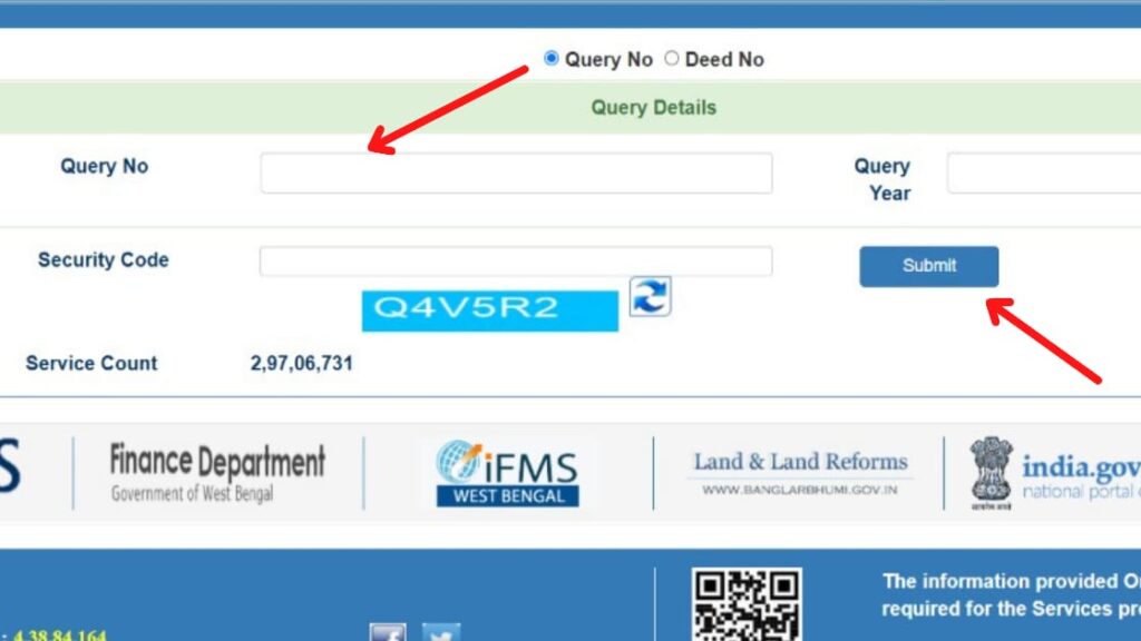 Deed number search by query number