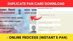 e PAN Card PDF download process