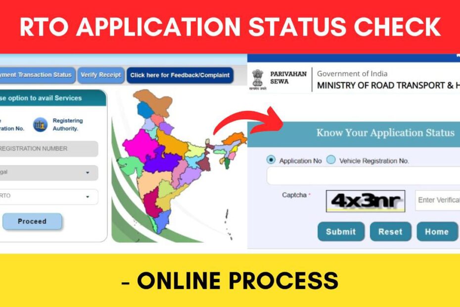 RTO Application status check process