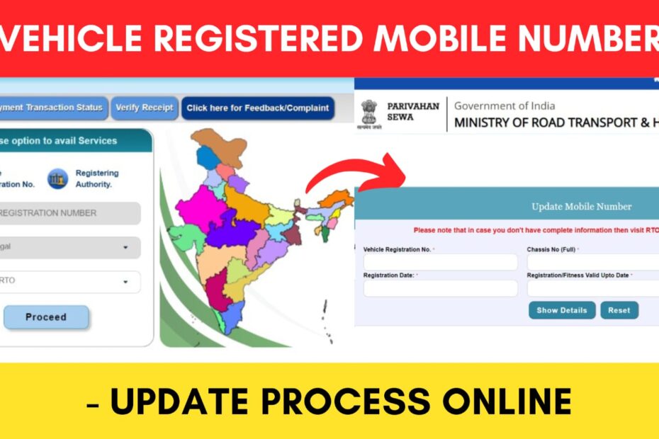 Parivahan Update mobile number process