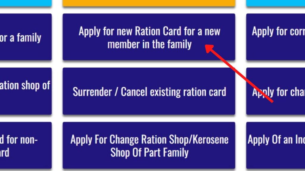 Ration card New member form 4