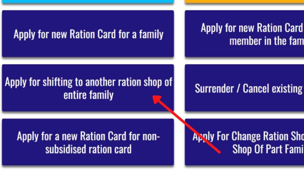 ration card address change form 6