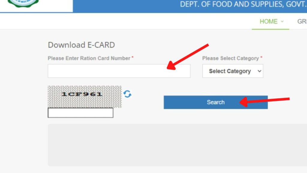 Download e ration card page