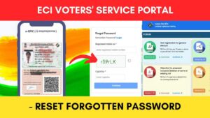 Reset password Voters Service Portal