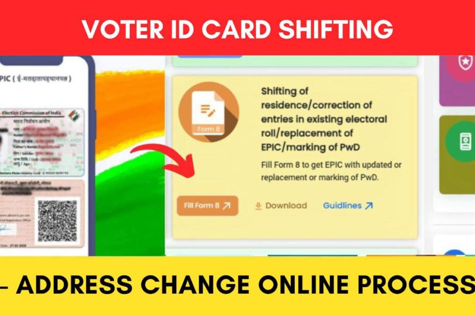 Voter card shifting or address change process