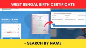 WB Birth Certificate search by name