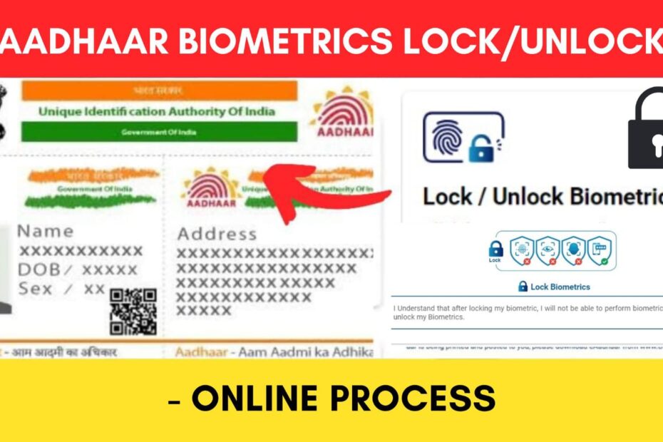 Aadhaar biometrics lock and unlock online process