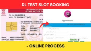 DL test slot booking online process