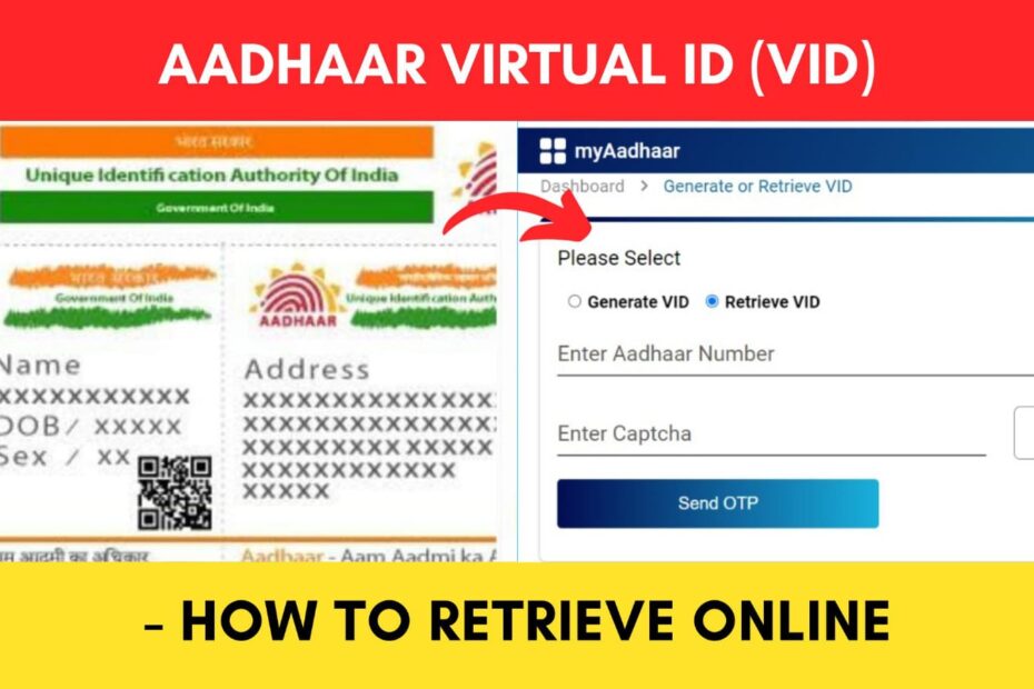 Retrieve Aadhaar VID online process