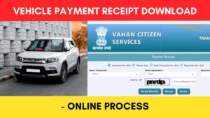 Vehicle payment receipt download process