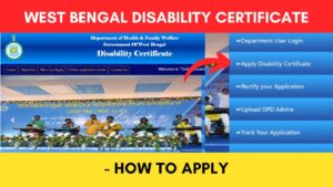 West Bengal disability certificate apply