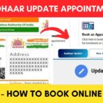 Aadhaar update appointment booking online process