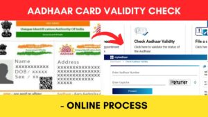 Aadhaar validity check online process
