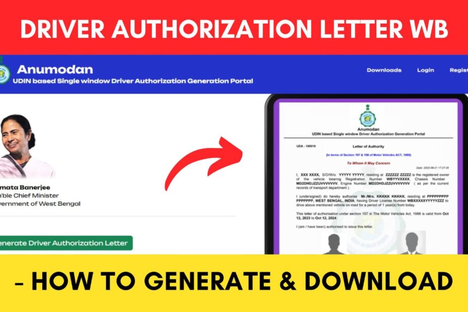 Driver Licence Authorization Letter generate online process
