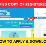 Certified copy of registered Deed apply and download process West Bengal